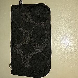 Coach Black Zip Wallet
